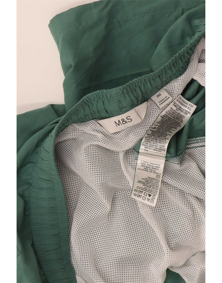 Męskie spodenki kąpielowe Marks & Spencer 2XL, zielone, poliestrowe