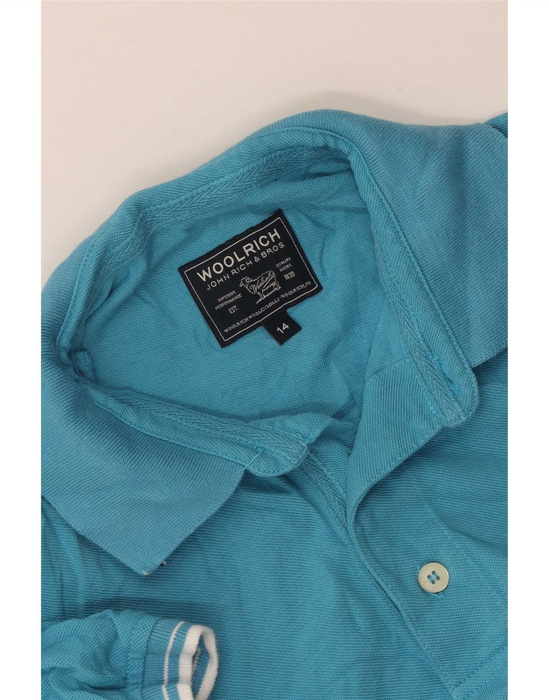Chłopięca koszulka polo Woolrich 13-14 lat, niebieska