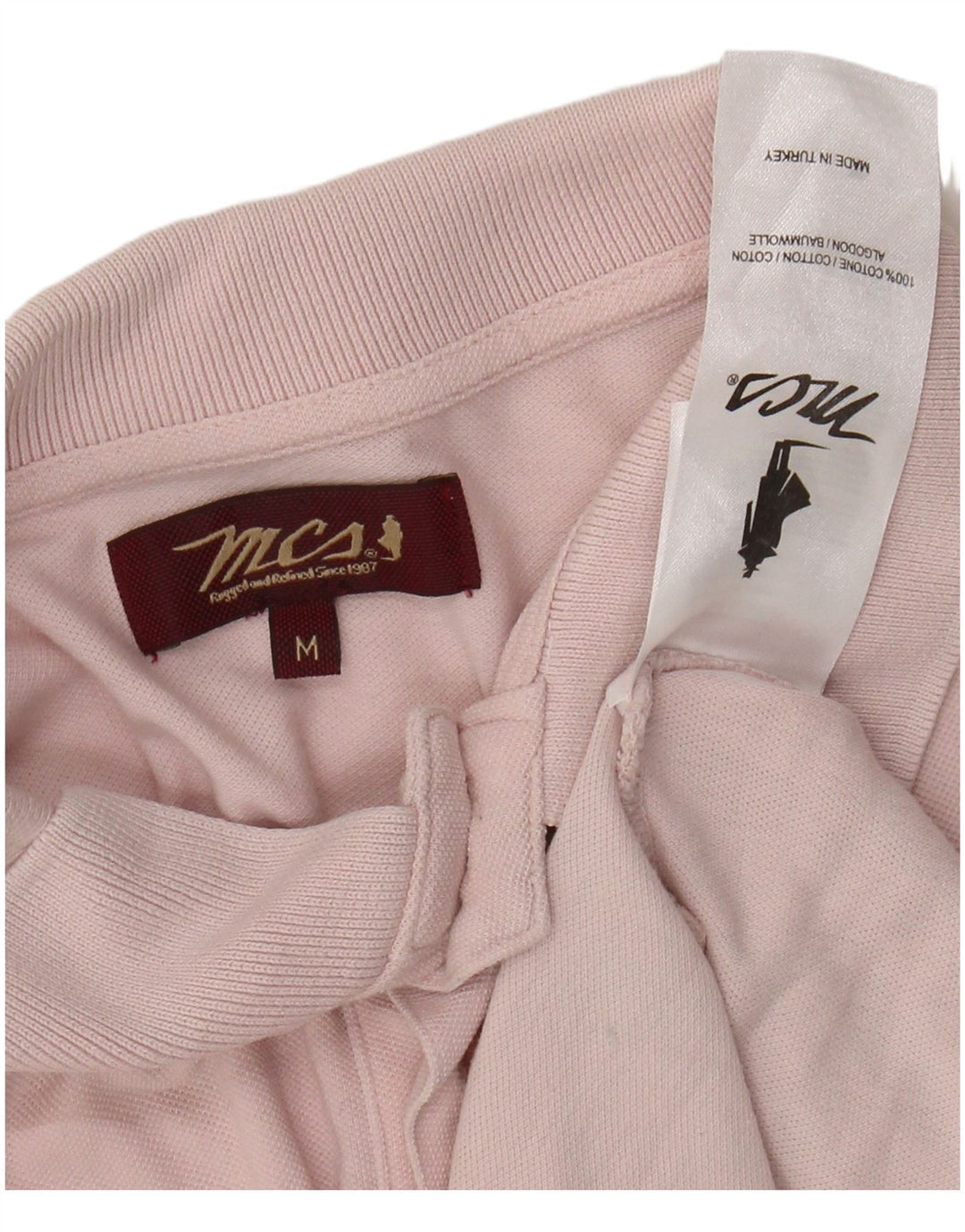 Męska koszulka polo MARLBORO CLASSICS Średnioróżowa, bawełniana