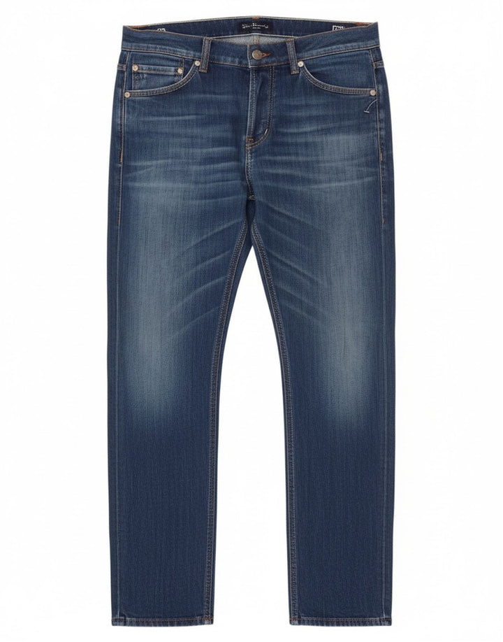 Dondup Męskie jeansy slim W35 L30 Niebieski poliester