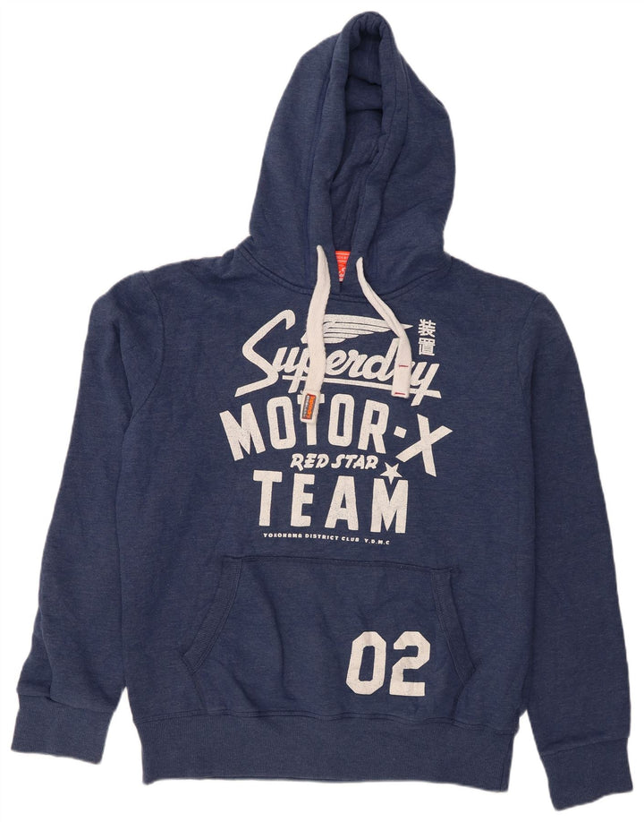 Męski sweter z kapturem Superdry Graphic XL, granatowy, bawełniany