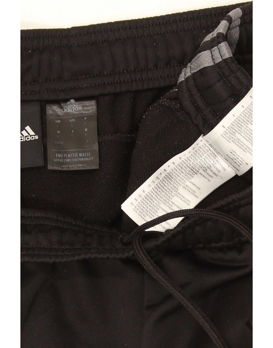Męskie spodnie dresowe Adidas Aeroready, duże, czarne, poliestrowe