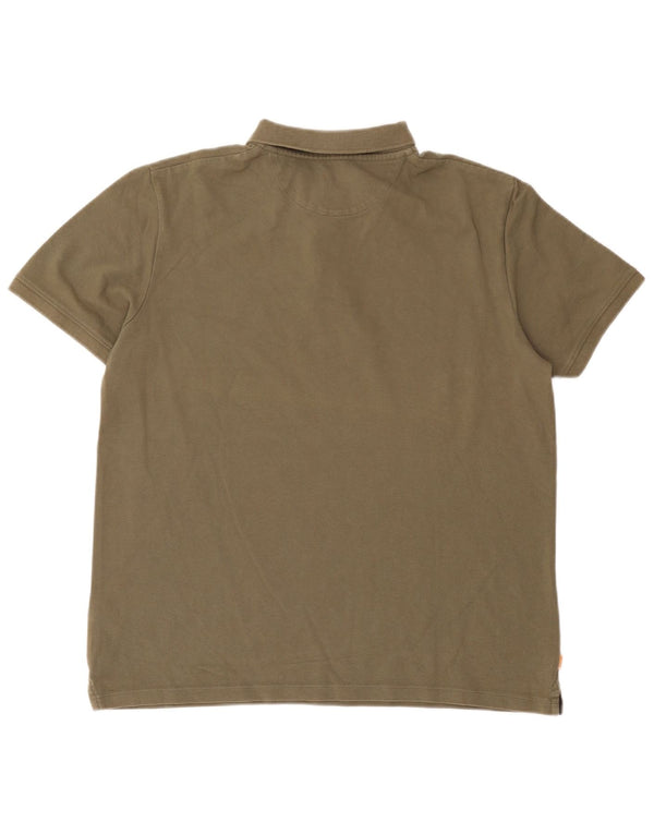 Męska koszulka polo Timberland o regularnym kroju, duża, bawełniana khaki