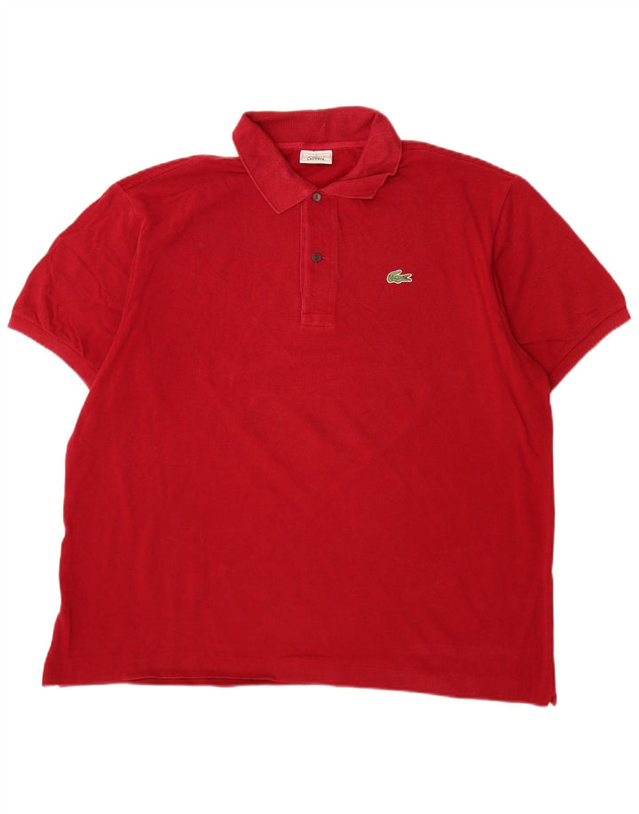 Męska koszulka polo Lacoste, rozmiar 6, XL, czerwona, bawełniana