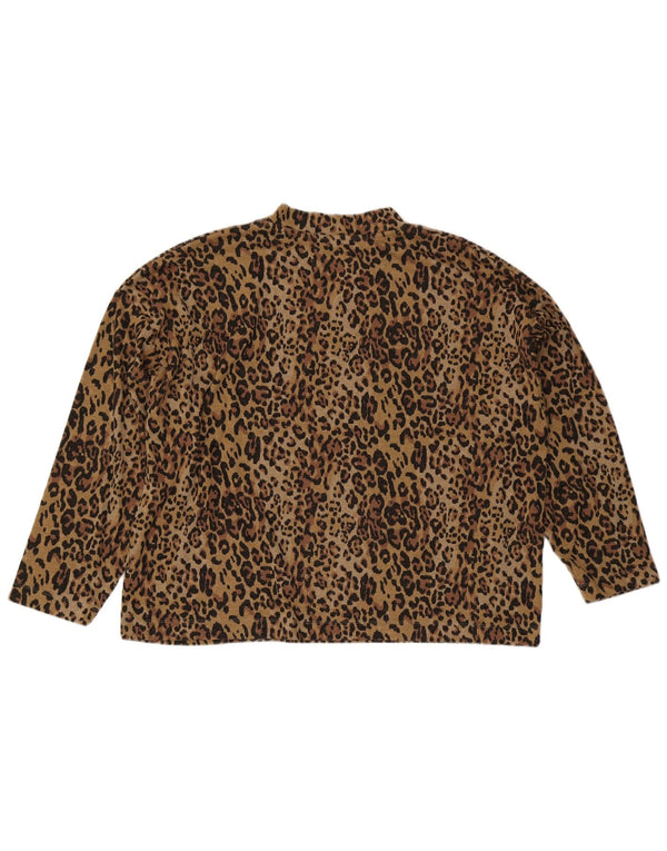 Marks & Spencer Damski sweter z golfem UK 22 3XL Brązowy