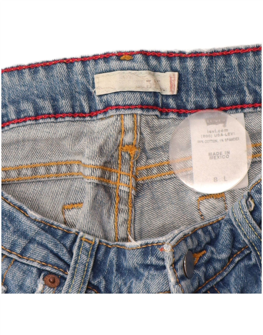 Damskie jeansy Bootcut LEVI'S US 8 Medium W30 L32 Niebieskie bawełniane