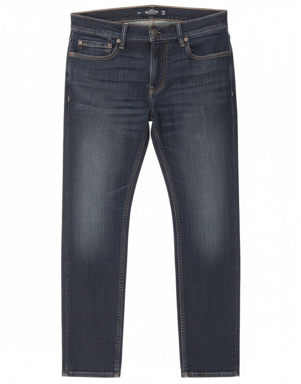 Damskie jeansy Super Skinny Hollister W30 L28 Niebieskie, bawełniane