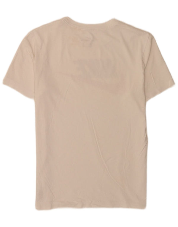 Męski T-shirt z grafiką Nike, mały, biały, bawełniany