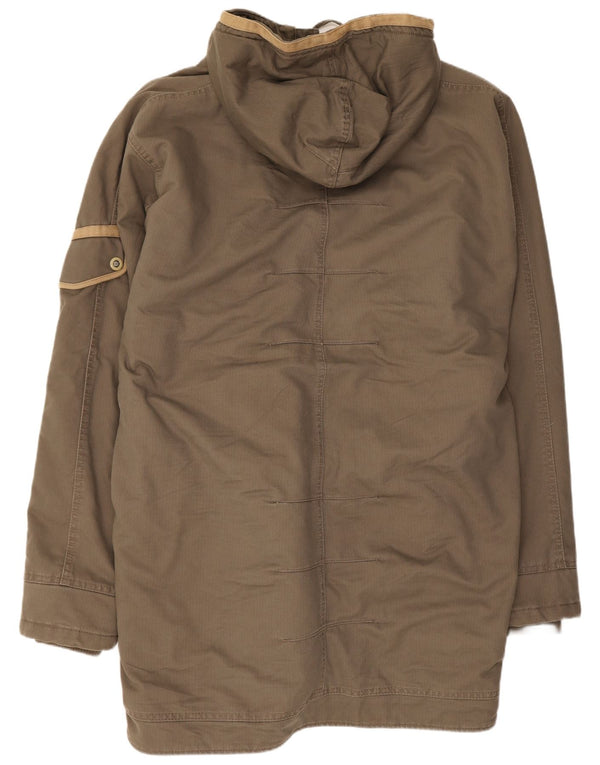 Męska kurtka parka z kapturem Helly Hansen UK 42 XL, brązowa, bawełniana