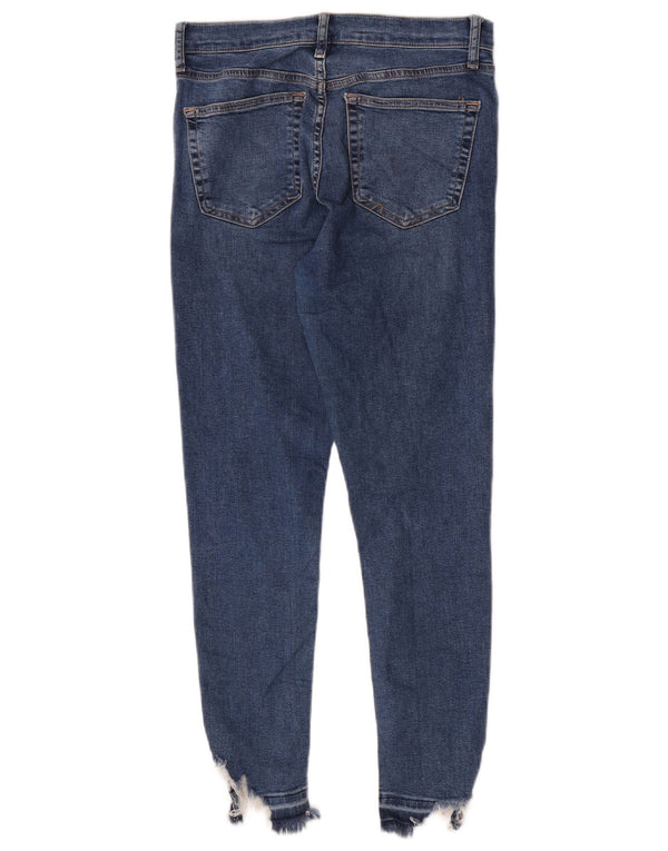 Topshop Womens Jamie Skinny Jeans W30 L27 Blue Cotton