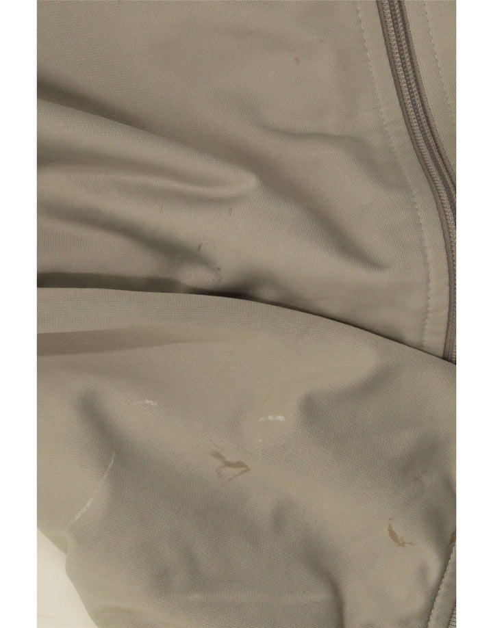 Męska kurtka dresowa KAPPA, duży, szary poliester z blokami kolorów