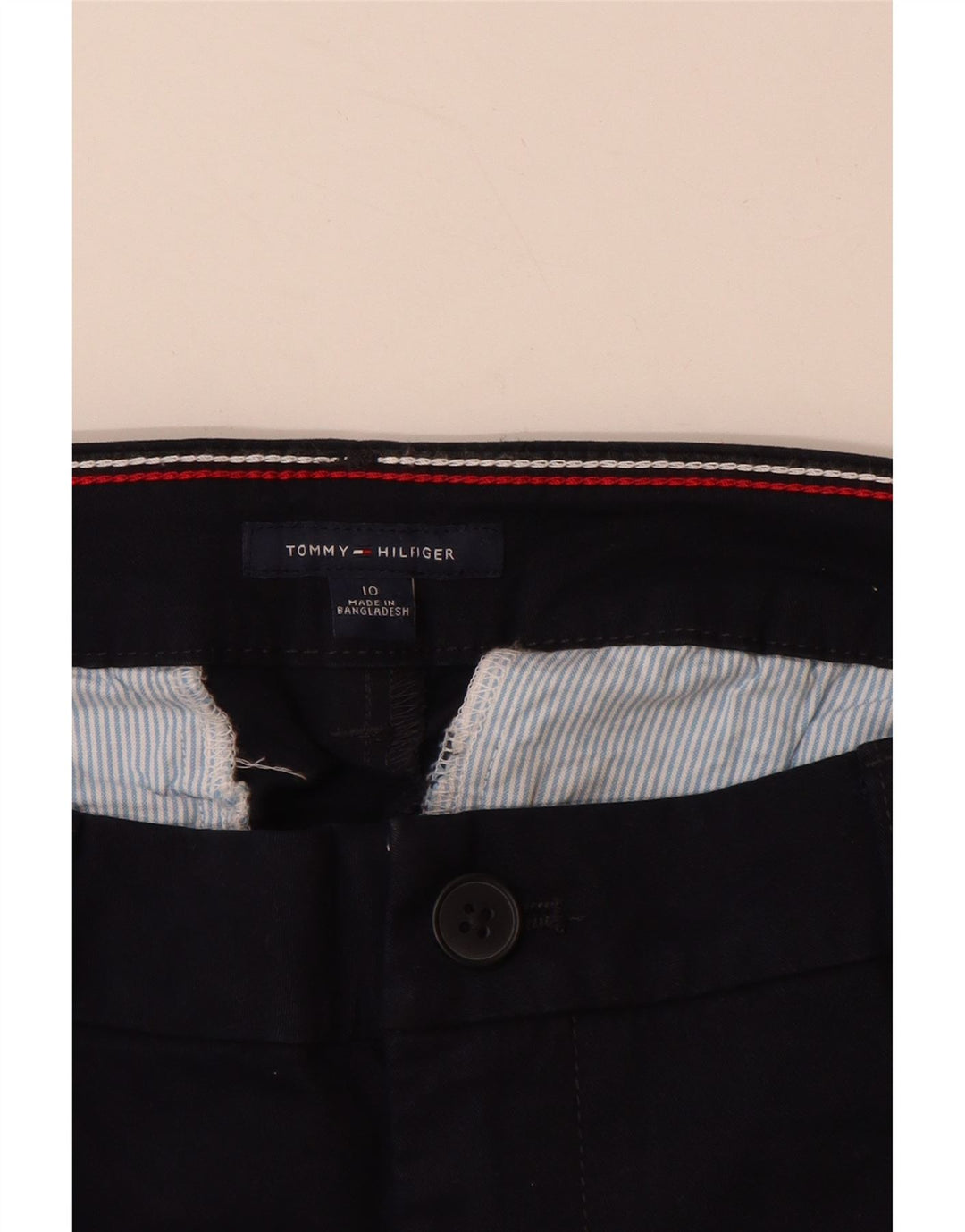 Spodnie damskie TOMMY HILFIGER Slim Chino US 10 Large W32 L29 Granatowe