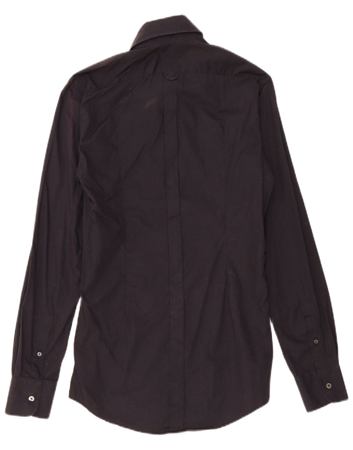 Koszula męska Dolce & Gabbana, rozmiar 39 15 1/2, średnia czarna bawełna