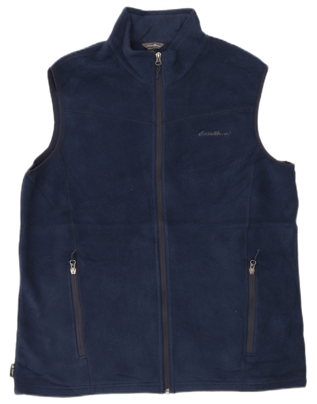Męska kamizelka polarowa Eddie Bauer UK 40, duża, granatowa, poliestrowa
