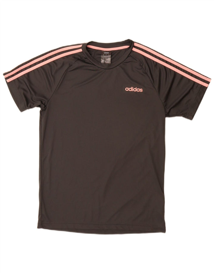 T-shirt męski ADIDAS, mały, czarny, poliester