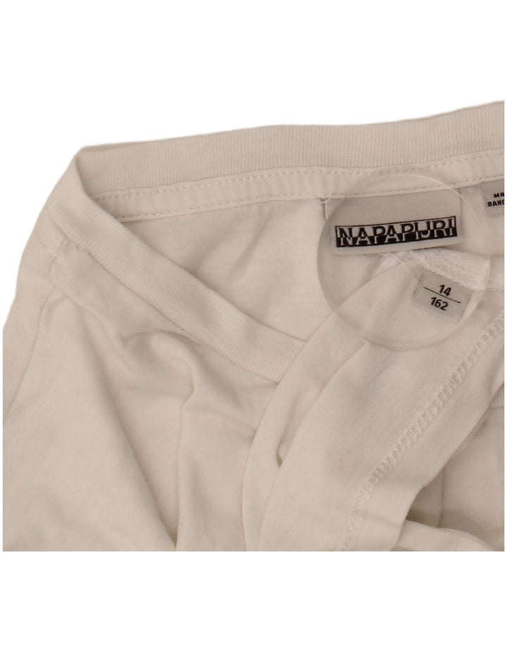 T-shirt dziewczęcy Napapijri 13-14 lat, biały