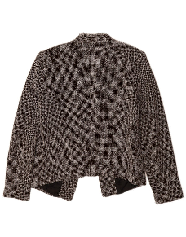 Damska marynarka Topshop Open Blazer UK 10 w małą czarną kratkę, bawełniana