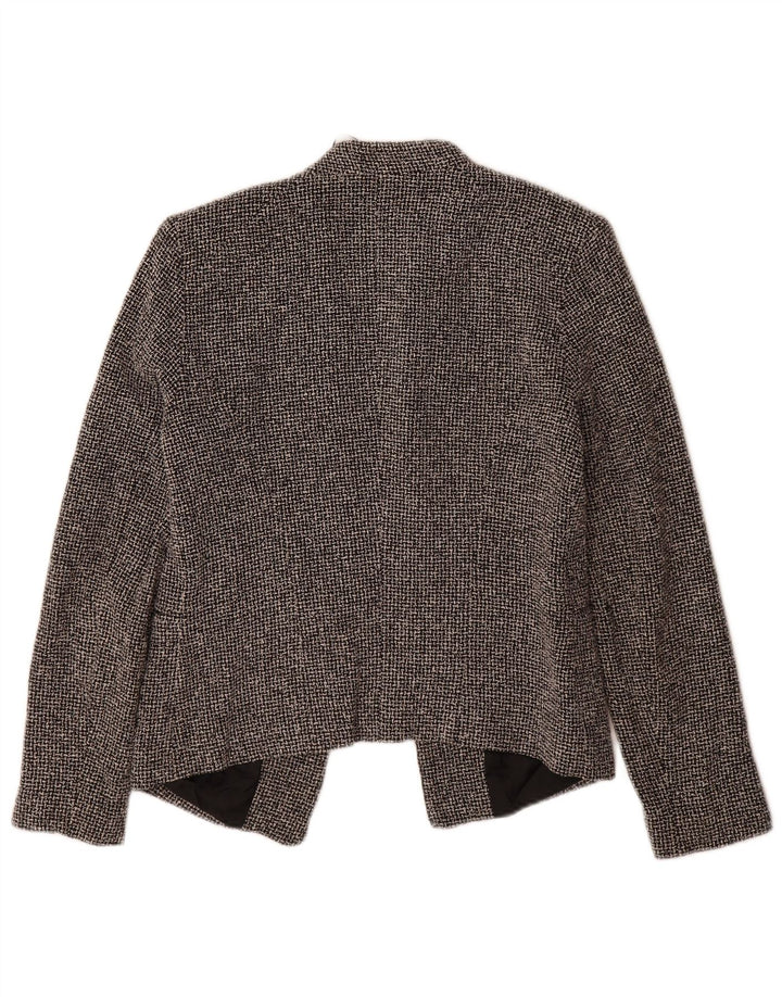 Damska marynarka Topshop Open Blazer UK 10 w małą czarną kratkę, bawełniana