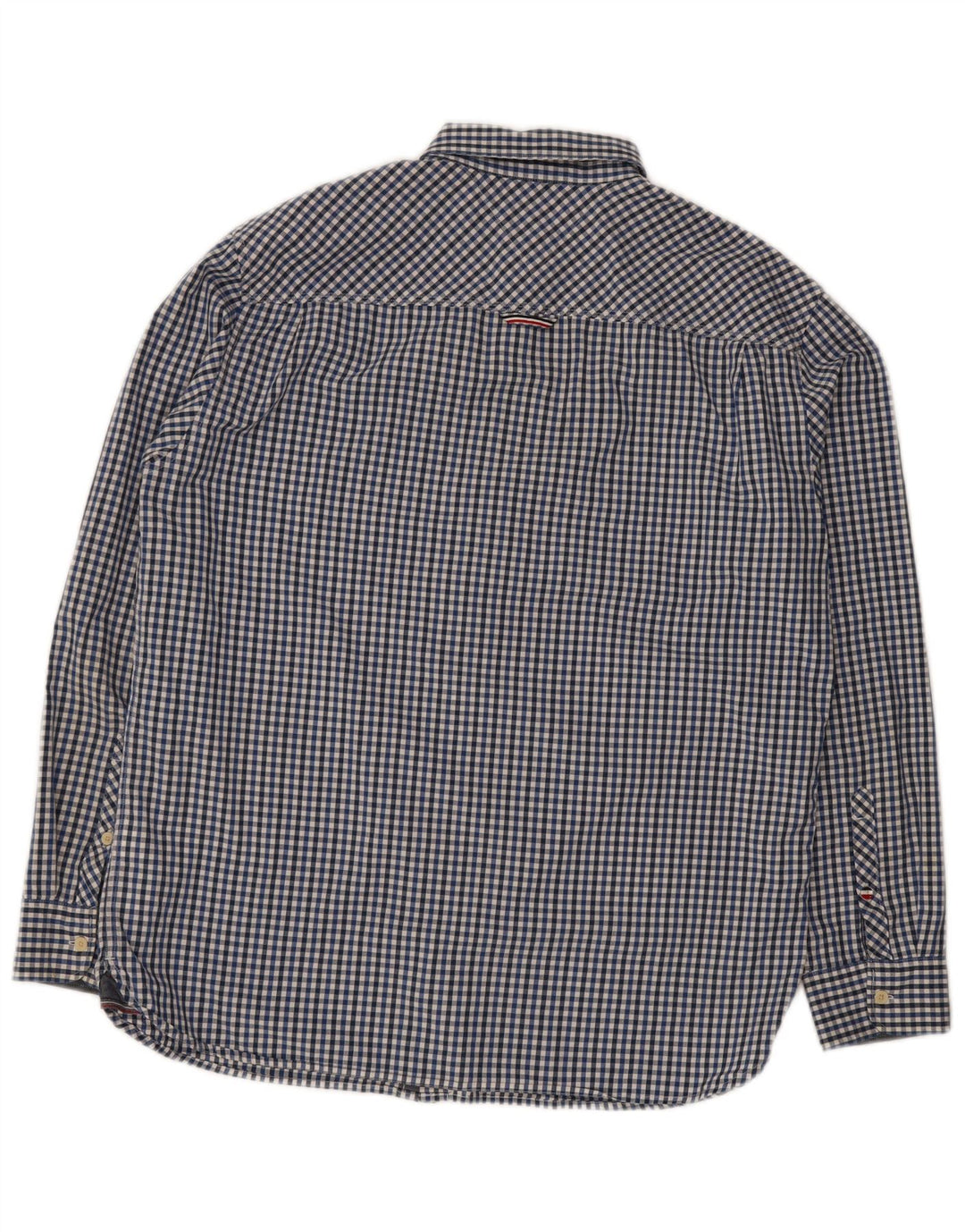 Męska koszula o regularnym kroju Tommy Hilfiger XL, niebieska bawełniana kratka