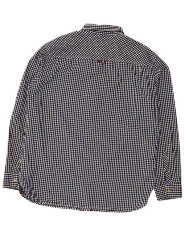 Męska koszula o regularnym kroju Tommy Hilfiger XL, niebieska bawełniana kratka