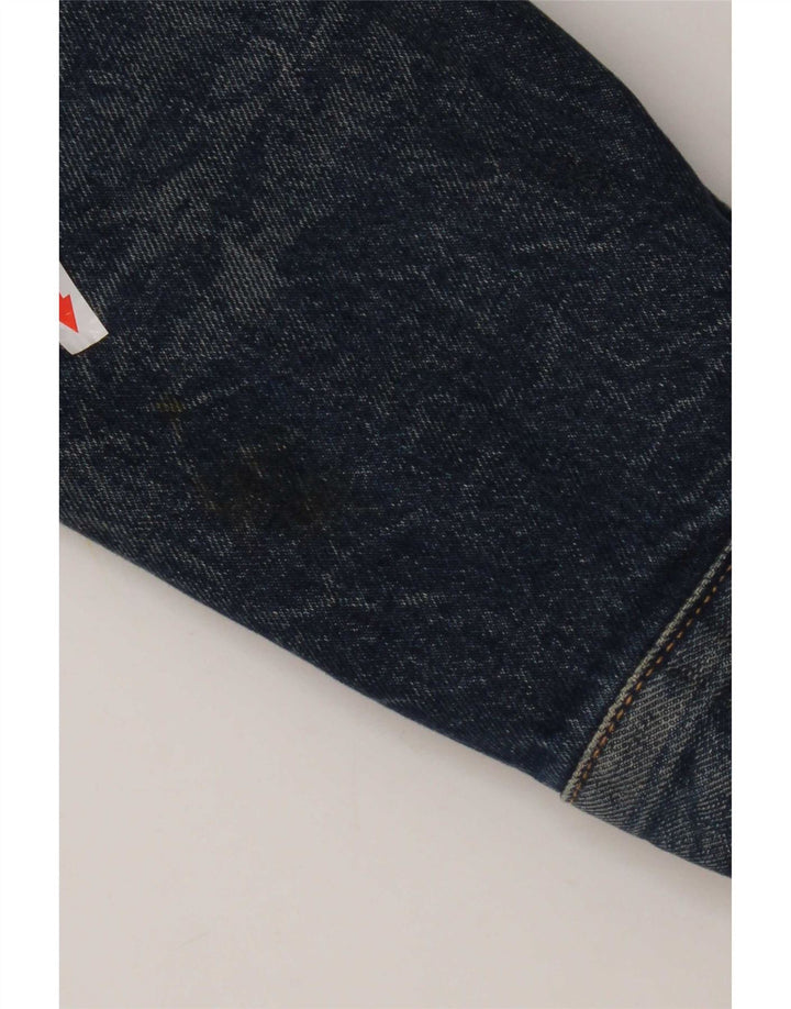 Męska kurtka dżinsowa Levi's Sherpa UK 40, duża niebieska bawełna