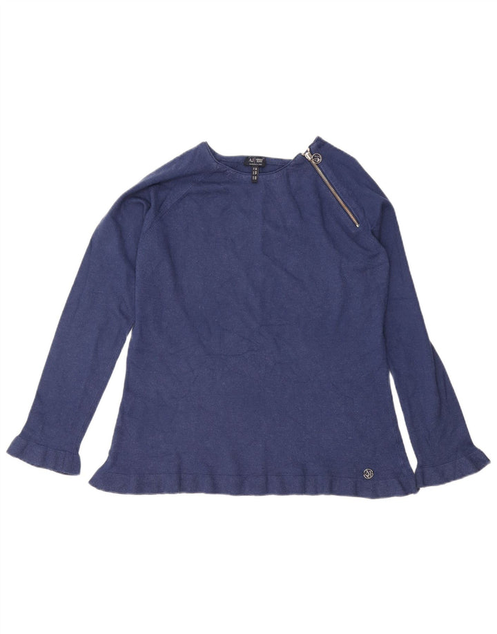Sweter damski ARMANI z zamkiem błyskawicznym EU 48 2XL granatowy