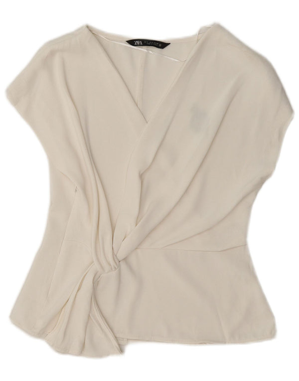 Bluzka damska Zara Top UK 10 Small White Polyester