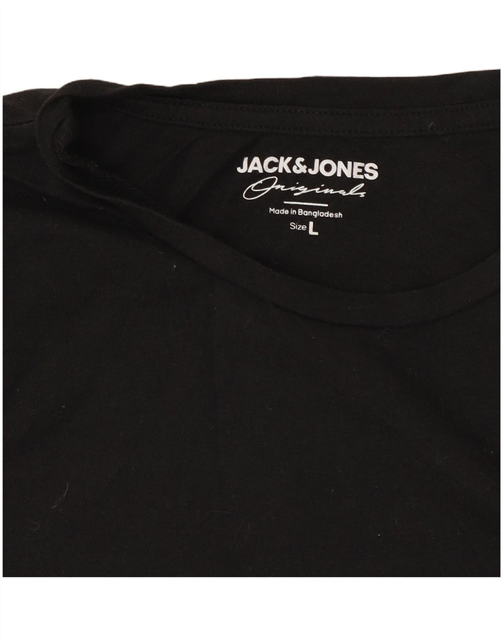 Koszulka męska Jack & Jones, duża, czarna