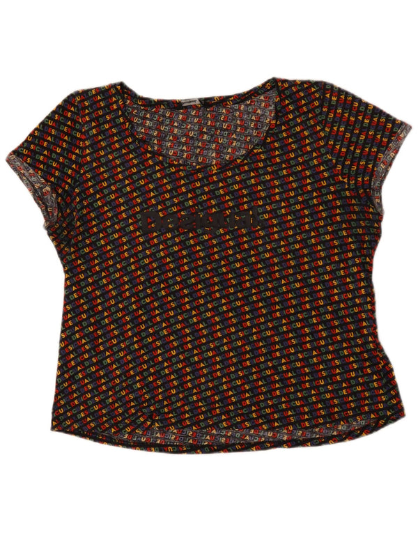 Damska koszulka graficzna Desigual Top UK 20 2XL wielokolorowa