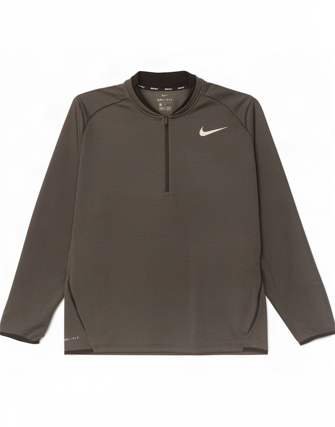 Męski dres Nike Dri Fit z zamkiem błyskawicznym i bluzą XL, szary poliester