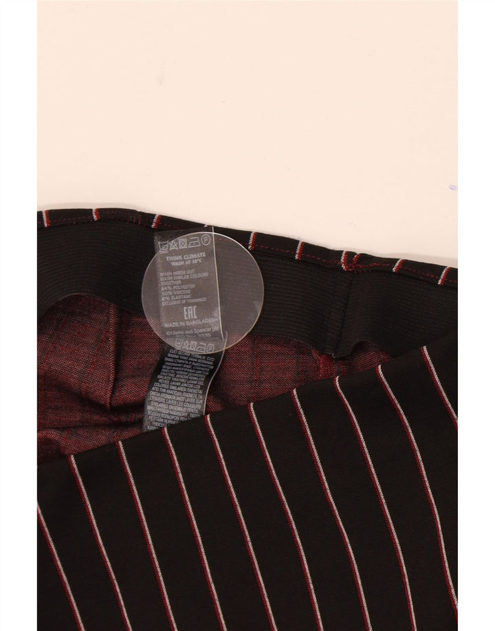 Marks & Spencer Damska spódnica mini UK 8 Small W26, poliester w czarne paski