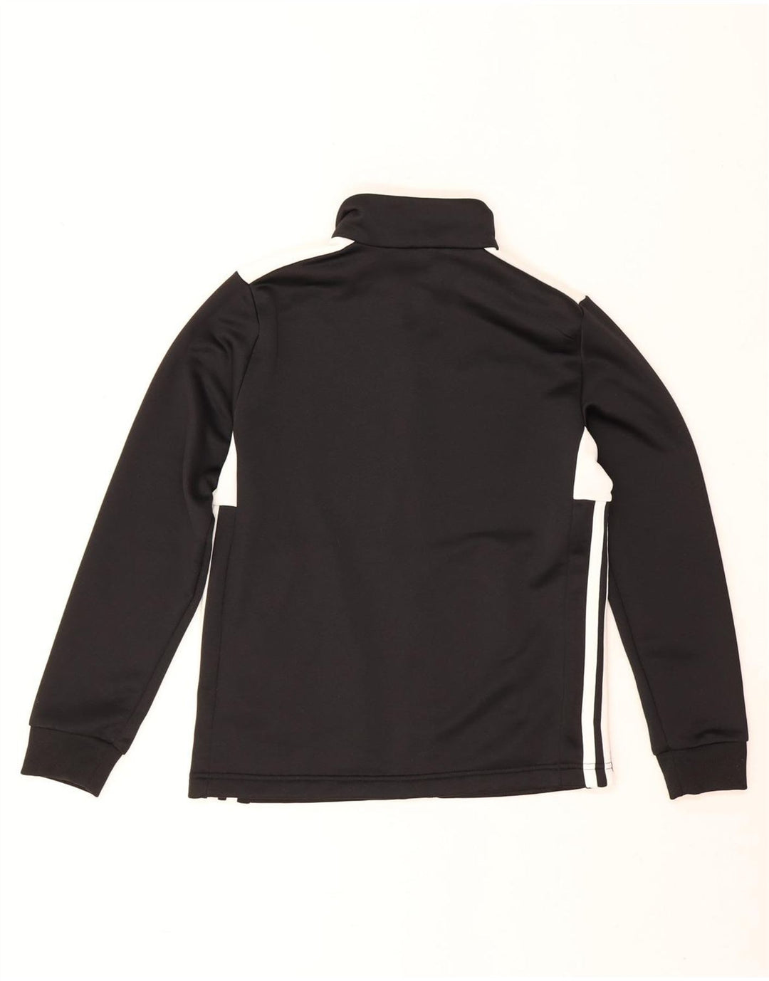 Chłopięca kurtka dresowa Adidas 11-12 lat Czarny poliester z blokami kolorów