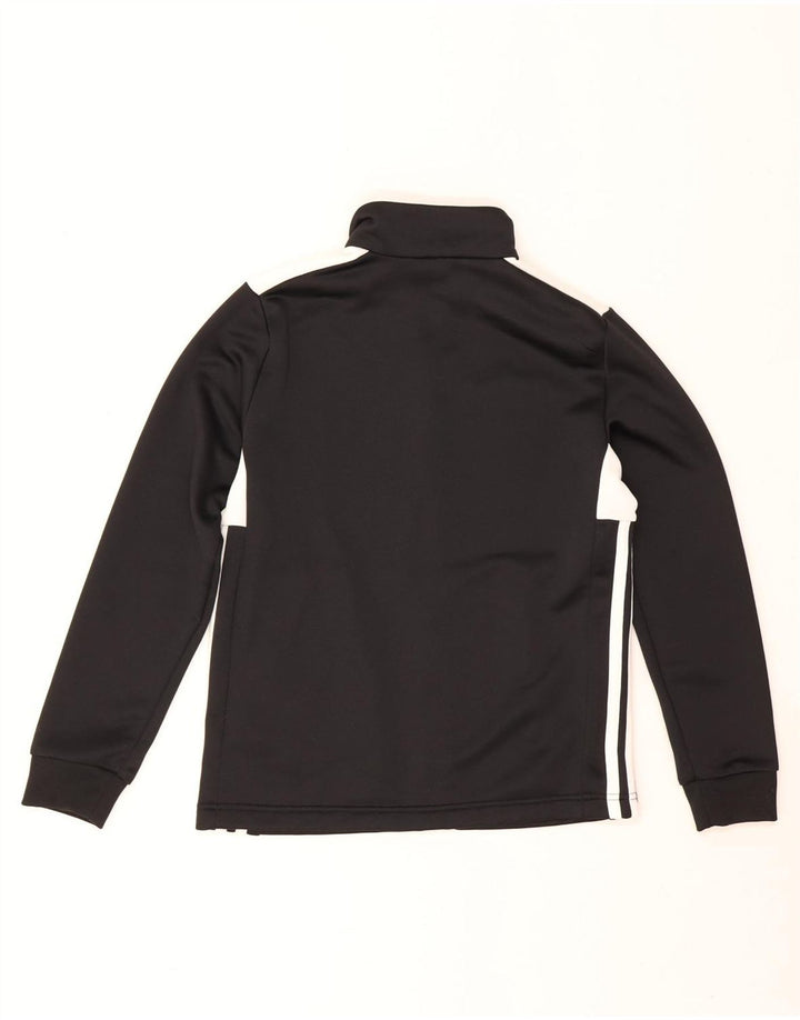 Chłopięca kurtka dresowa Adidas 11-12 lat Czarny poliester z blokami kolorów