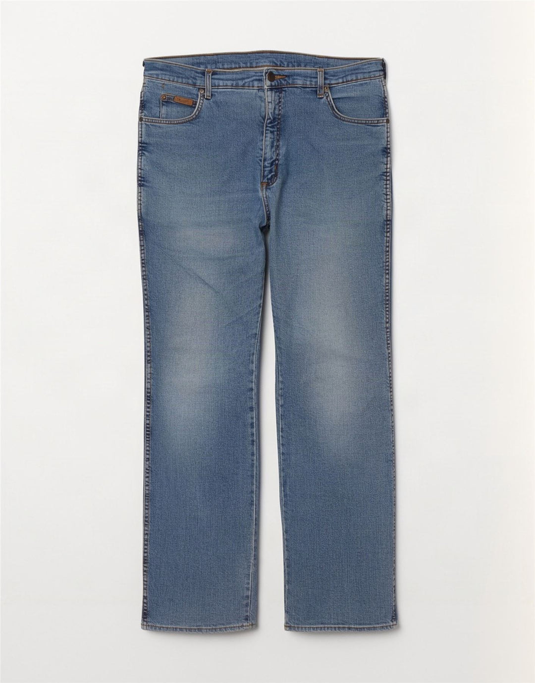 Męskie jeansy Wrangler Texas Straight W38 L34 Niebieskie, bawełniane