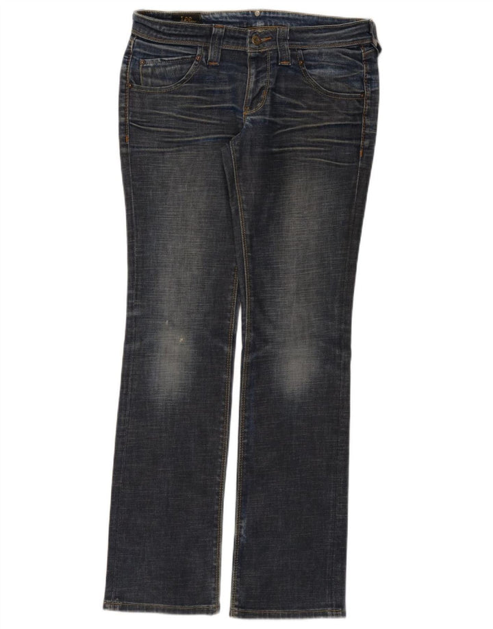 Damskie jeansy LEE Maddox Straight W31 L33 Niebieskie bawełniane