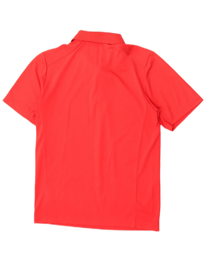 Męska koszulka polo Nike Dri Fit, mała, czerwona, poliestrowa