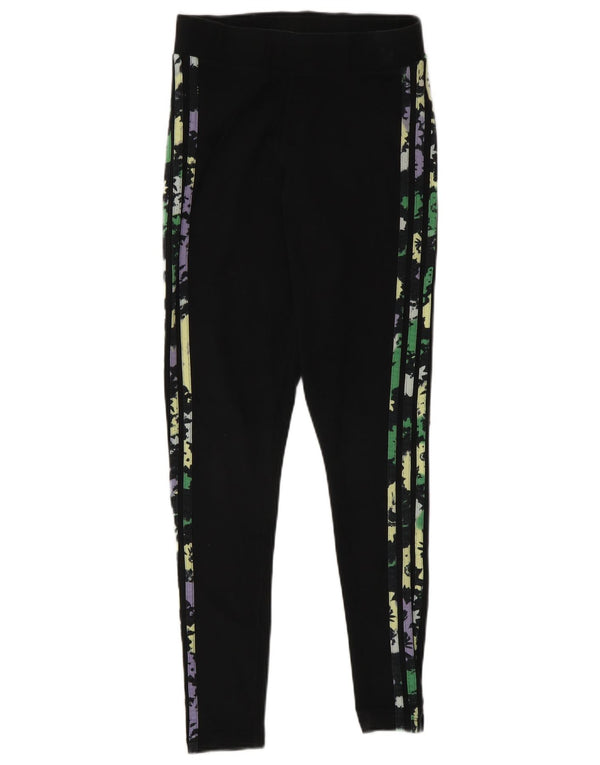 Legginsy Damskie Adidas UK 10 Małe Czarne Bawełniane
