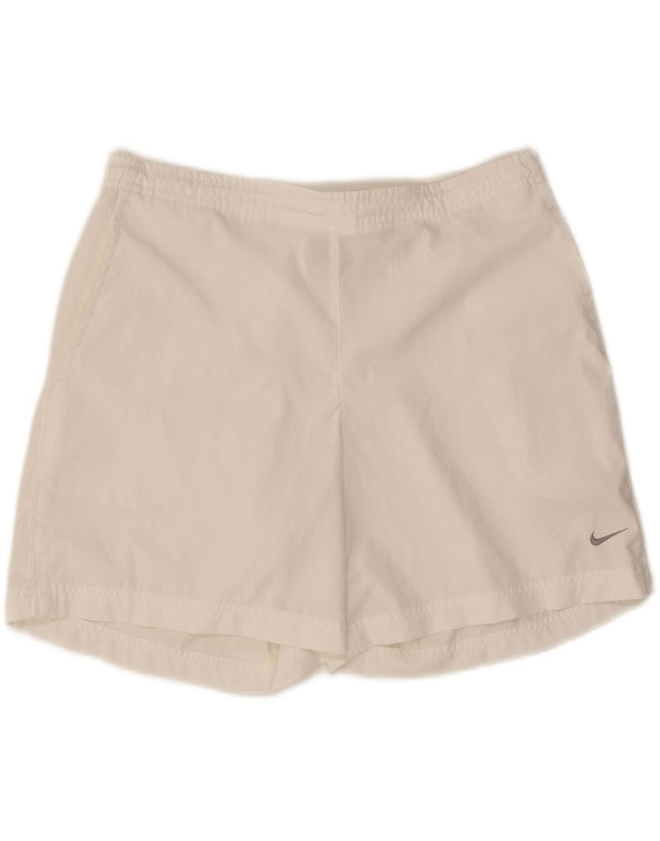 Damskie spodenki sportowe Nike UK 14/16, duże, białe, poliestrowe