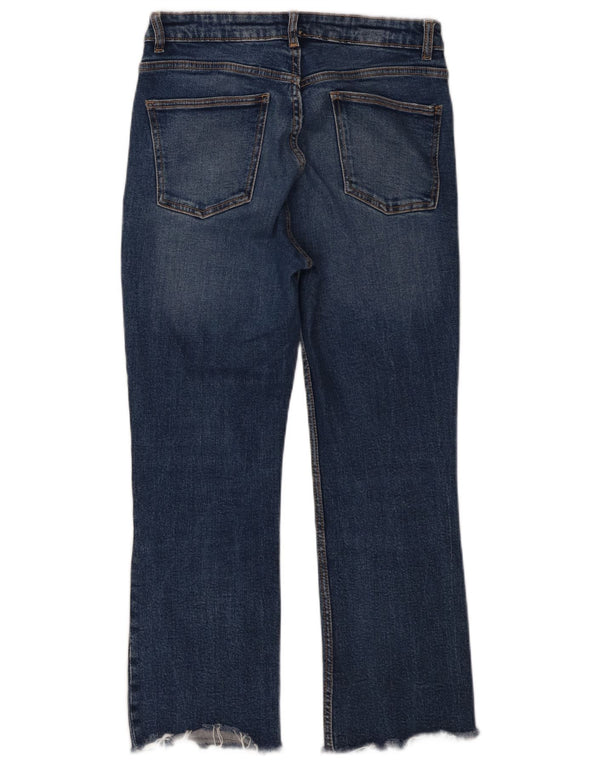 Damskie jeansy Cropped Zara EU 40 Medium W30 L26 Niebieskie