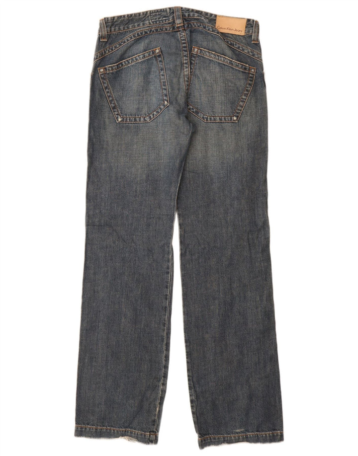 Damskie jeansy proste CALVIN KLEIN W32 L34 Niebieskie, bawełniane