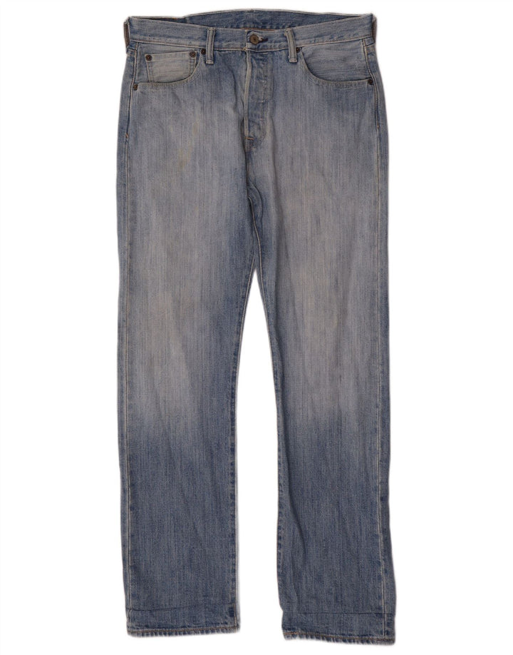 Męskie jeansy Levi's 501 Straight W32 L32 Niebieskie bawełniane