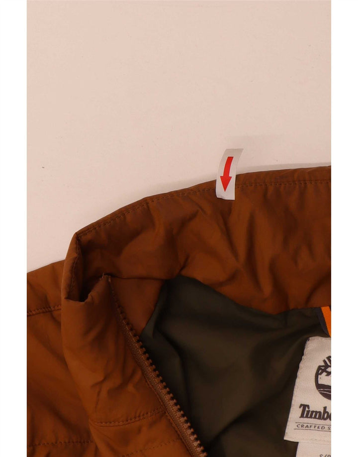 Męska wyściełana kurtka oversize Timberland UK 36, mały, brązowy poliester