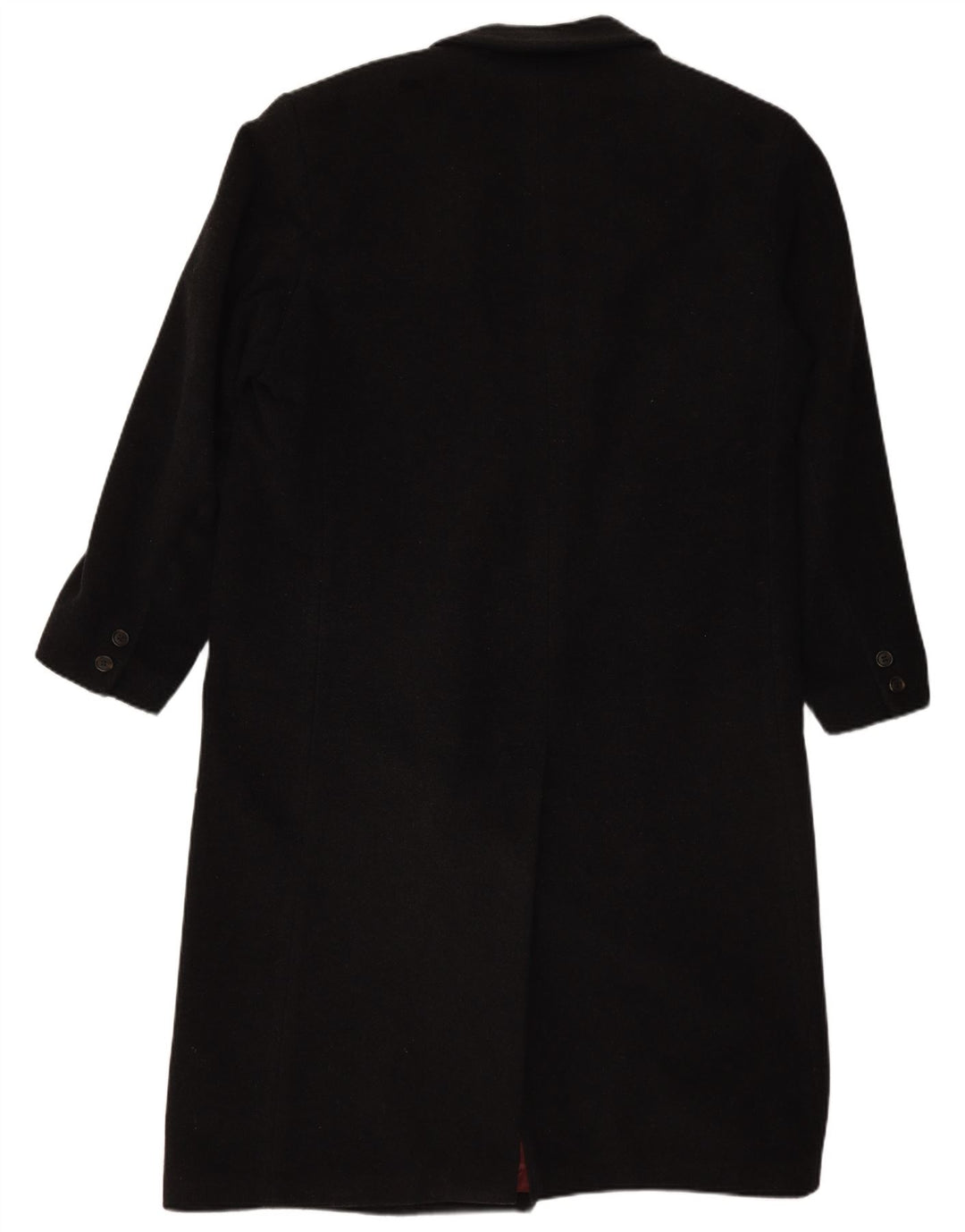 BUGATTI Męski luźny płaszcz dwurzędowy IT 48 Średniej czarnej wełny