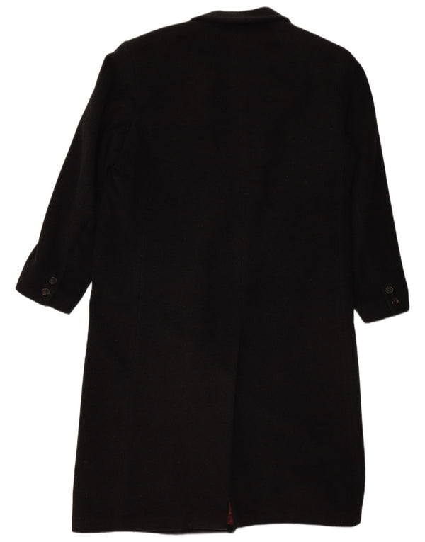 BUGATTI Męski luźny płaszcz dwurzędowy IT 48 Średniej czarnej wełny