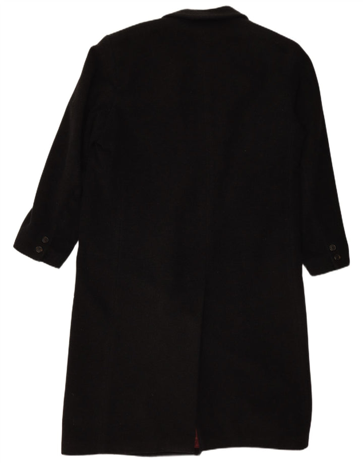 BUGATTI Męski luźny płaszcz dwurzędowy IT 48 Średniej czarnej wełny