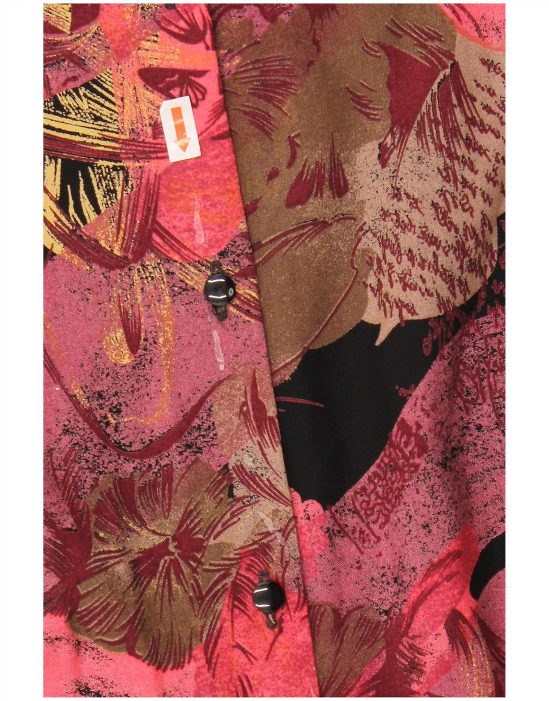 Vintage damski 2-częściowy zestaw spódnic UK 12 Medium W27 Burgundowy kwiatowy retro