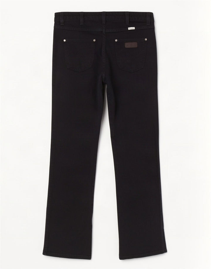 Damskie jeansy Wrangler Iris Straight W30 L30 Czarne bawełniane