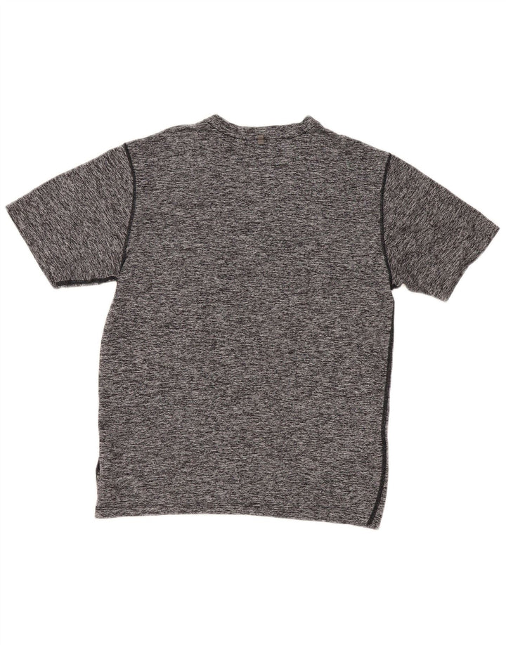T-shirt męski New Balance, średni szary, nakrapiany poliester