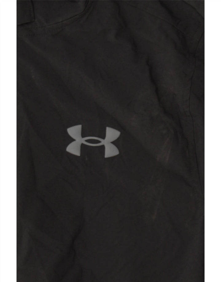 Męska kurtka przeciwdeszczowa z kapturem Under Armour UK 36 w małych czarnych blokach kolorów