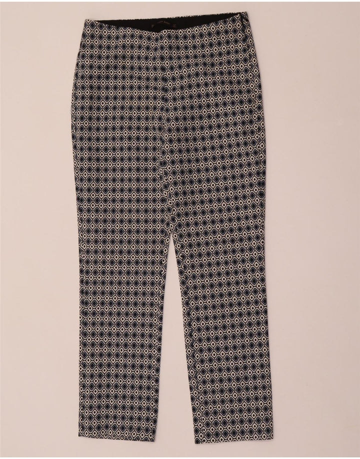 Damskie spodnie codzienne ZARA średnie W28 L28 wielokolorowe geometryczne